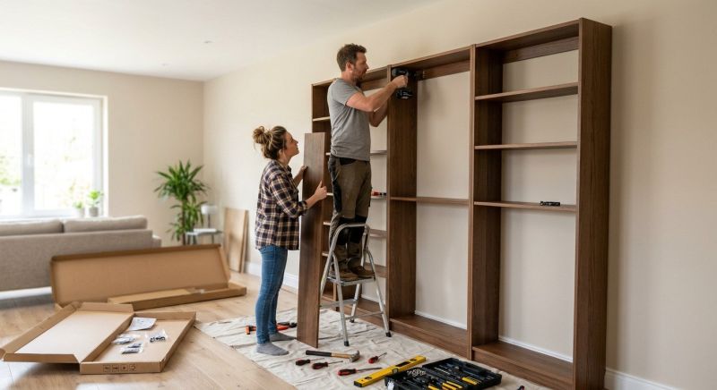 Custom Bookshelves Installation in Annapolis, MD